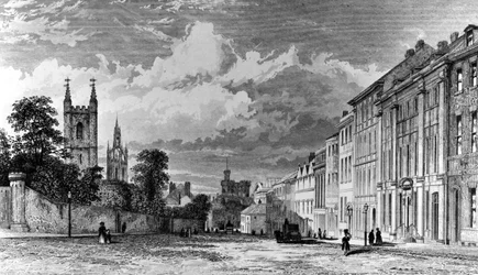 Westgate Street, Newcastle-upon-Tyne, engraved by William Collard, 1842